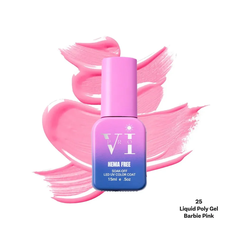 25 liquid poly gel Barbie Pink