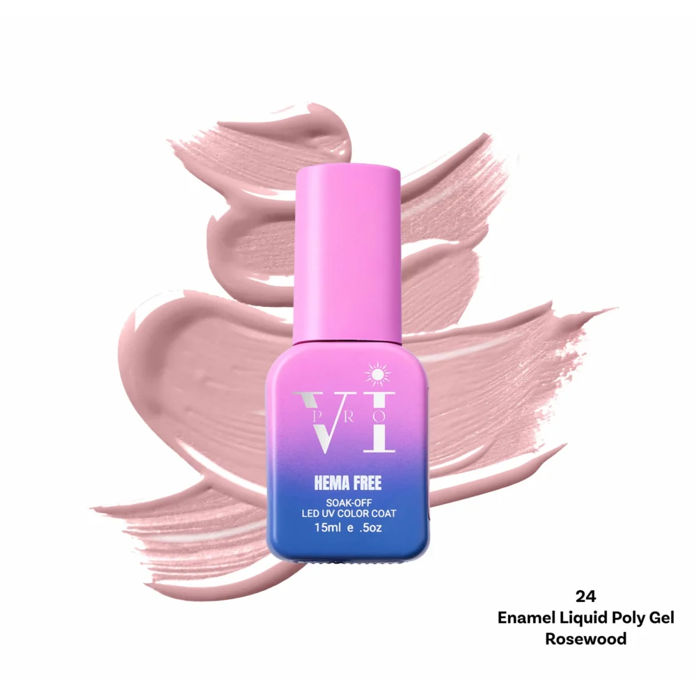 ENAMEL LIQUID POLY GEL ROSEWOOD 24