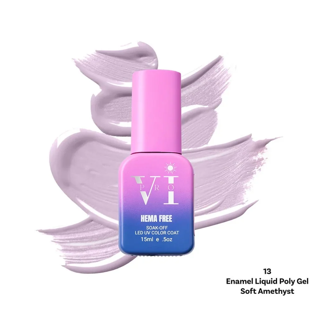 ENAMEL LIQUID POLY GEL SOFT AMETHYST 13_2