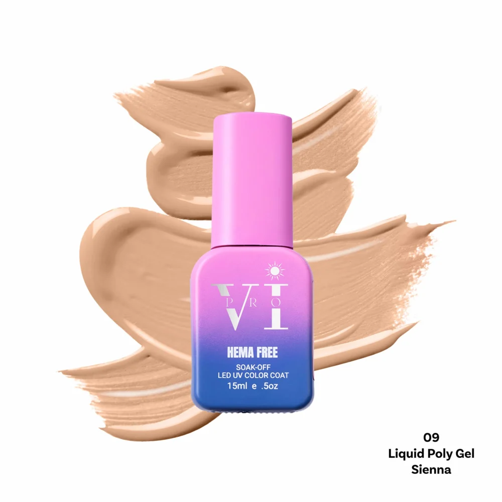 VI PRO - 09 LIQUID POLY GEL SIENNA