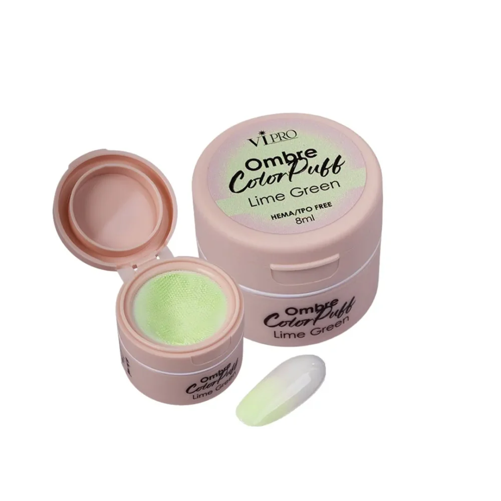 OMBRE COLOR PUFF LIME GREEN