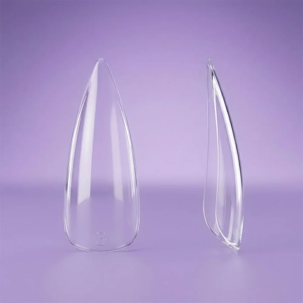 CLEAR SOFT GEL TIPS MIDIUM STILLETO