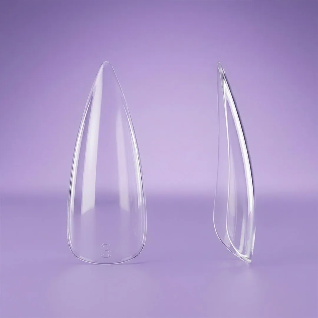 CLEAR SOFT GEL TIPS MIDIUM STILLETO