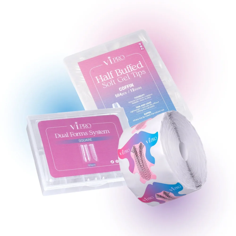 DUAL FORMS - SOFT GEL TIPS - NAIL FORMS